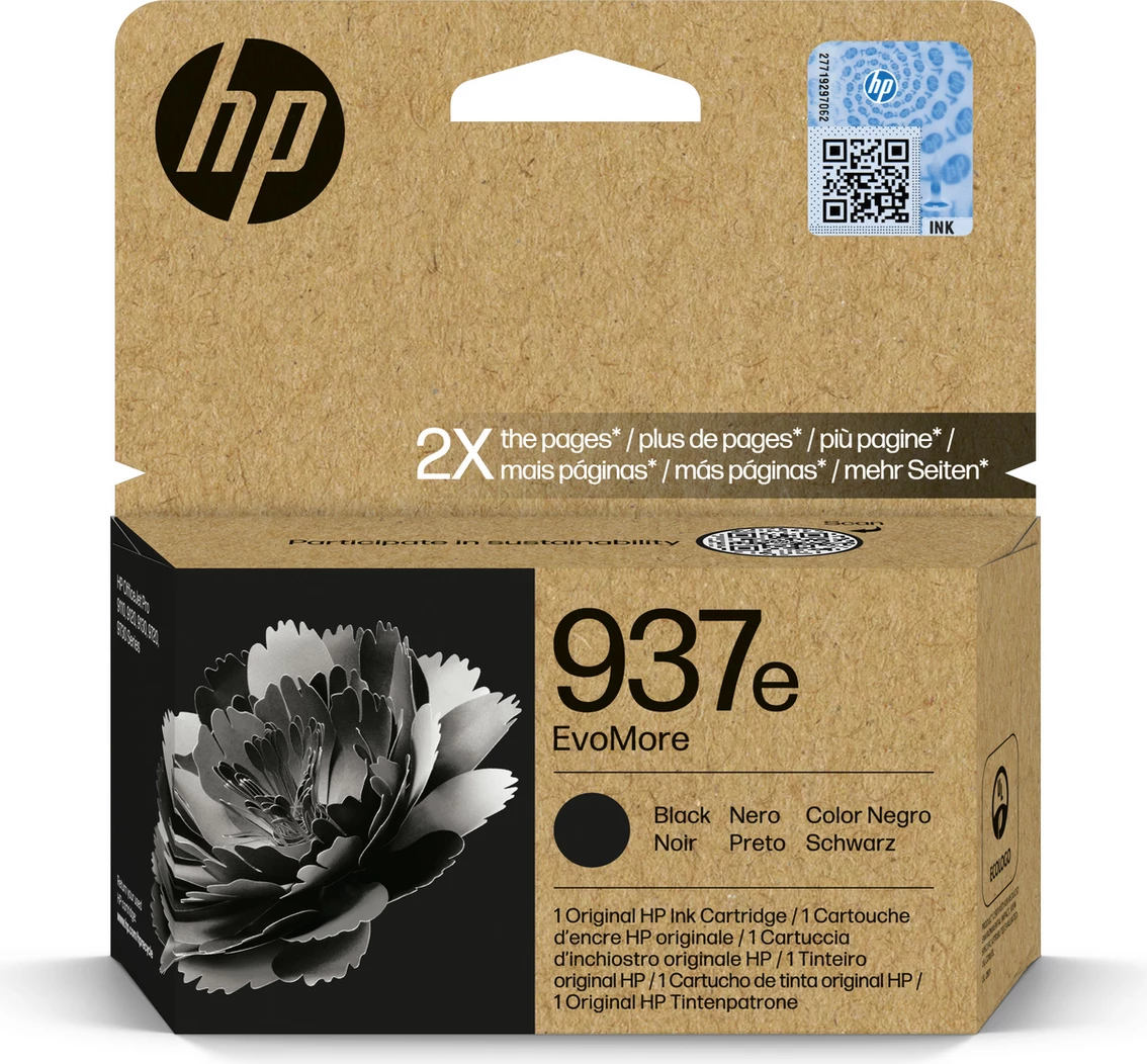 Kartush bojë, HP, 937e 4S6W9NE, XL 3100 faqe, e zezë