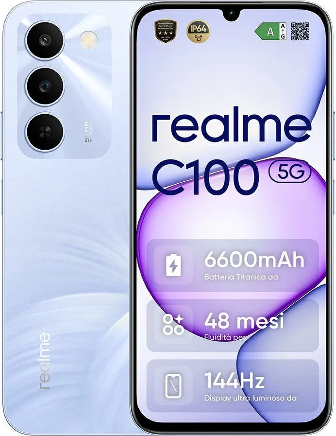 Celular Realme C100 4GB 256GB 6.8 inch Blooming Purple