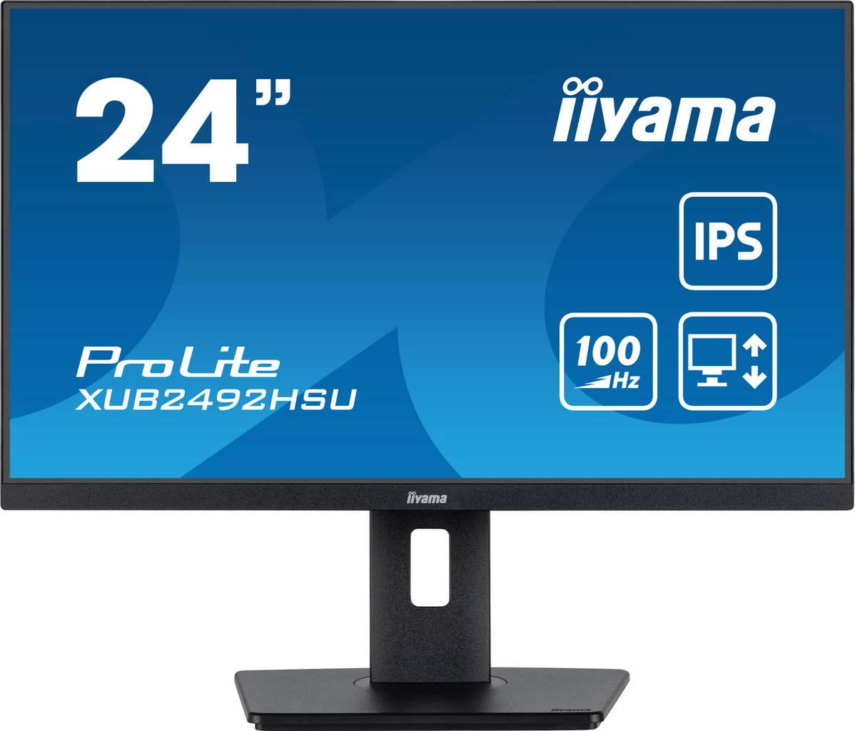 Monitor iiyama XUB2492HSU-B6, 60.5 cm (23.8"), Full HD, LED, 0.4 ms, i zi
