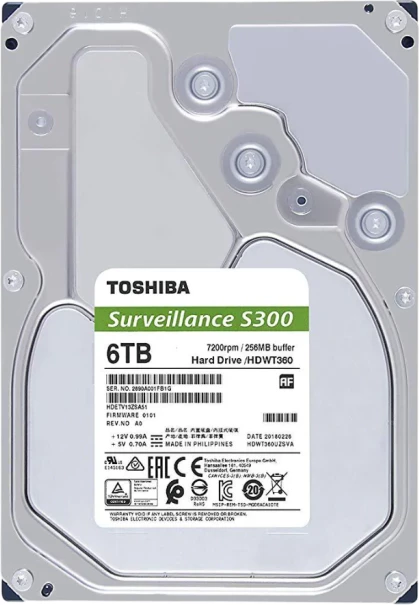 Hard disk Toshiba S300 HDWT860UZSVA 6TB 3.5\" SATA 6Gb/s 5400rpm 256MB