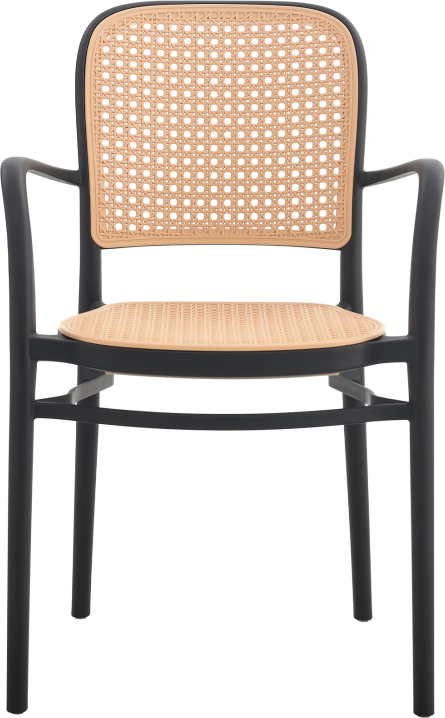 Karrige polipropileni FLOW FH5938.02, ngjyrë zezë dhe bezhë, 56x52.5x85.5 cm 7