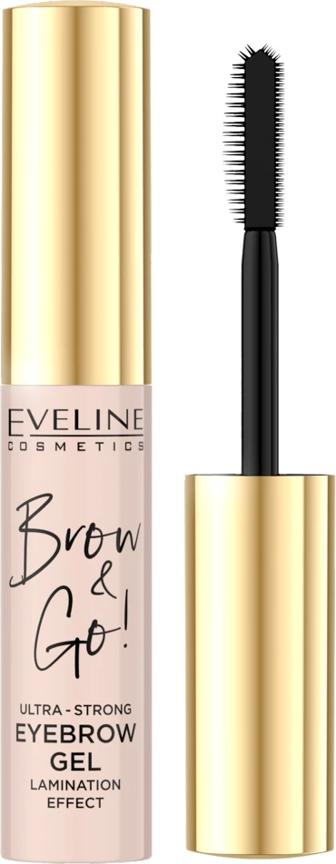 Xhel për vetulla Eveline Cosmetics Brow & Go! Ultra-Strong për femra Transparent 6ml