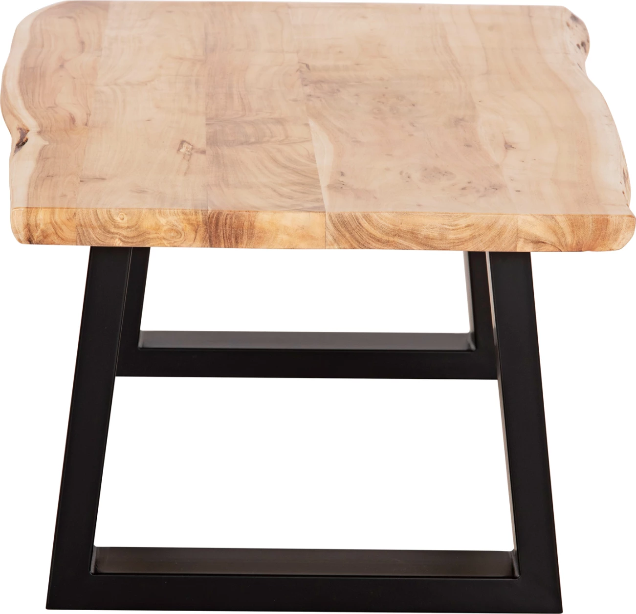 Tavolinë kafeje MONTANA FH8166.21, trashësi sipërfaqe 4cm, dru akacie, ngjyrë natyrale e lehtë, 115x63x40Hcm