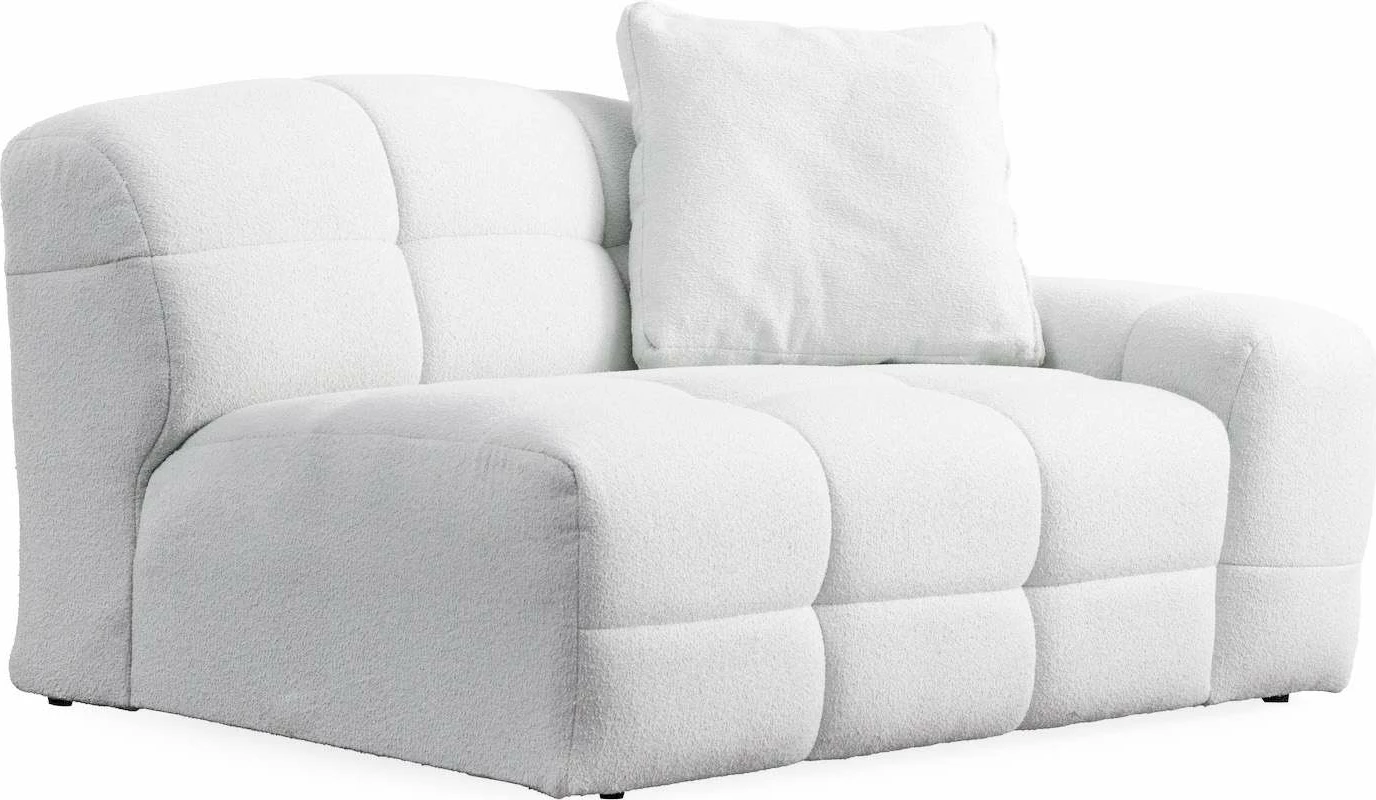 Divan treshe Pescara Lounge, ngjyrë e bardhë, Atelier del Sofa
