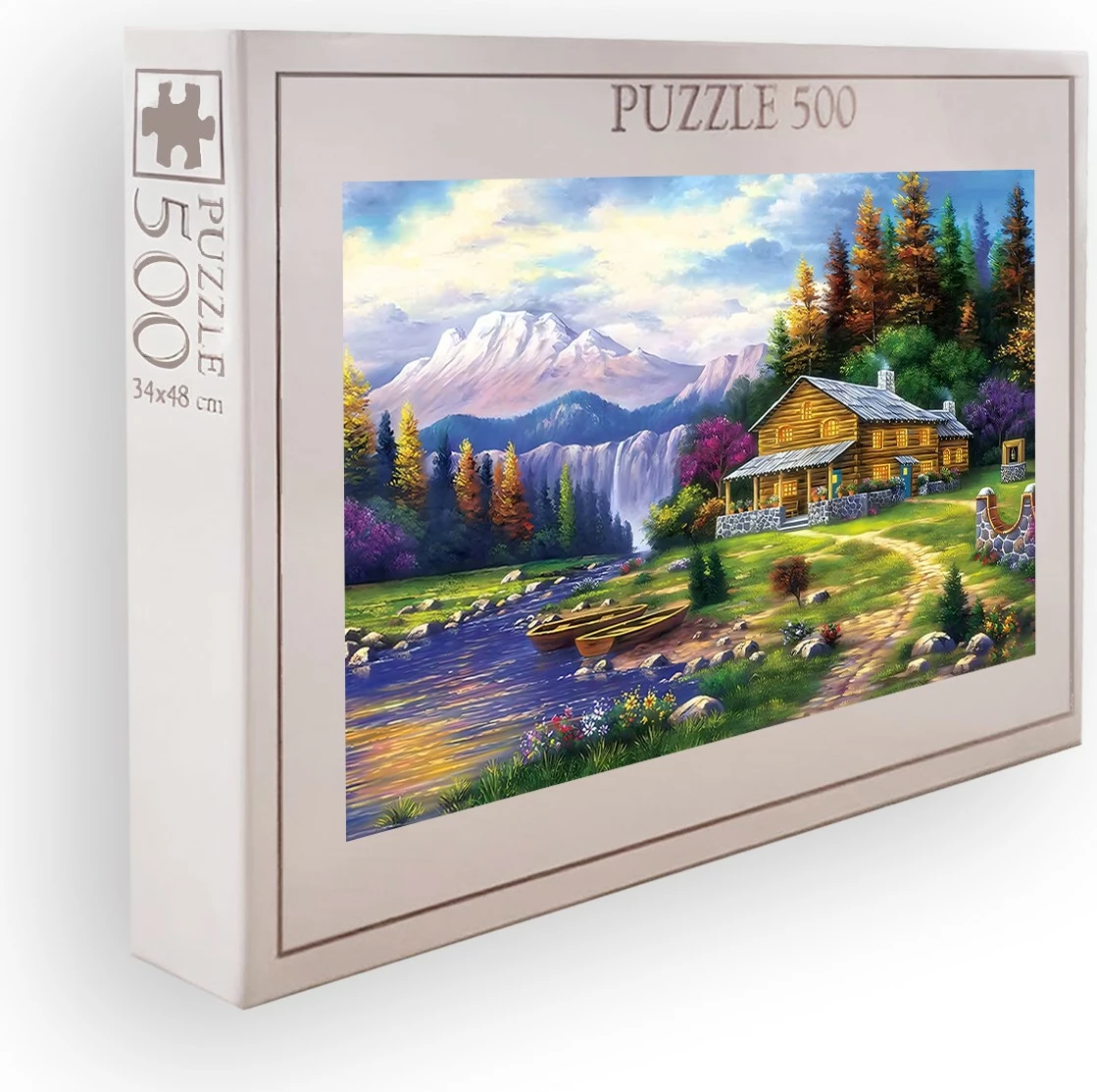 Puzzle 500 copë, Evila Originals, shumëngjyrësh, PZL_050_500