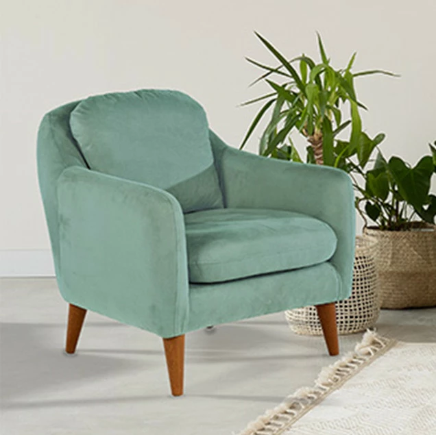 Set divani Atelier del Sofa, ngjyrë jeshile fistik, Sofia-TKM02-0400