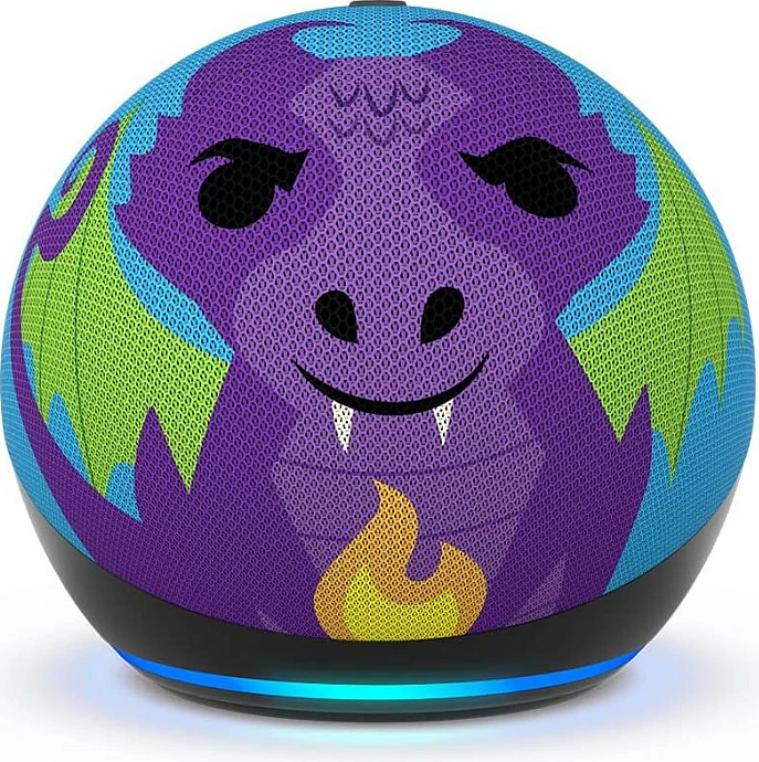 Altoparlant smart AMAZON Echo Dot Kids (Gjenerata 5), Alexa, Wi‑Fi/Bluetooth, multikolor