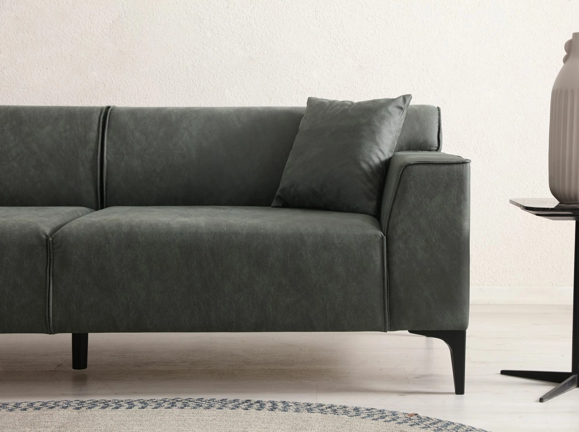 Divan treshe, ngjyrë e gjelbër, Atelier del Sofa, New Petra 3