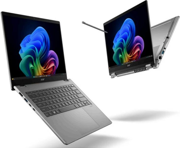 Laptop 2-në-1 Acer TravelMate P4 Spin P414RN-56-TCO-77G3, Core i7, 16GB RAM, 512GB SSD, Windows 11 Pro, gri