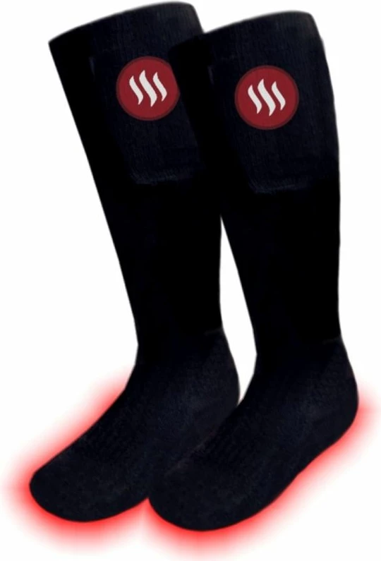 Çorape të ngrohta sportive Glovii unisex, të zeza