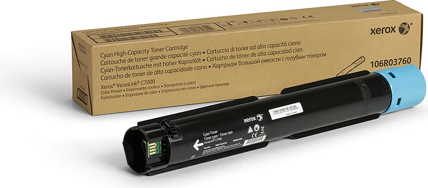 Toner Xerox Genuine 106R03760 për VersaLink C7000, XL 10100 faqe, Cyan