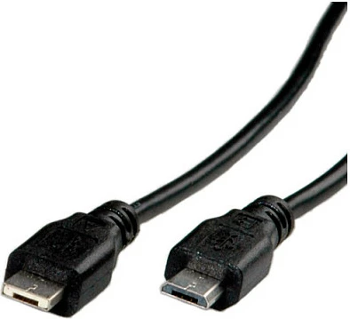 Kabllo USB ROLINE Micro-USB A në Micro-USB B, 1.8 m, USB 2.0, e zezë