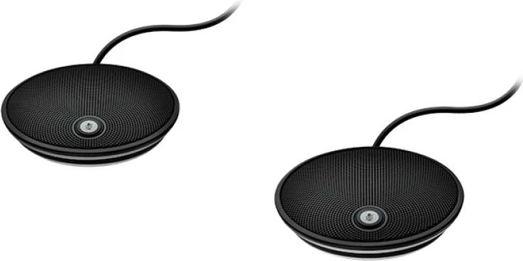 Set mikrofonësh konferencash Logitech GROUP Expansion 989-000171, 2 copë, i zi