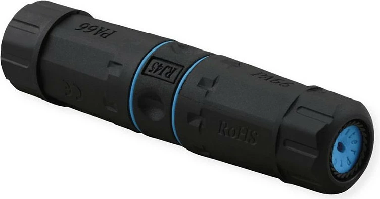 Bashkues kablloje VALUE 21.99.3000, Coupler RJ-45 Cat.6a, Female/Female, zi/blu