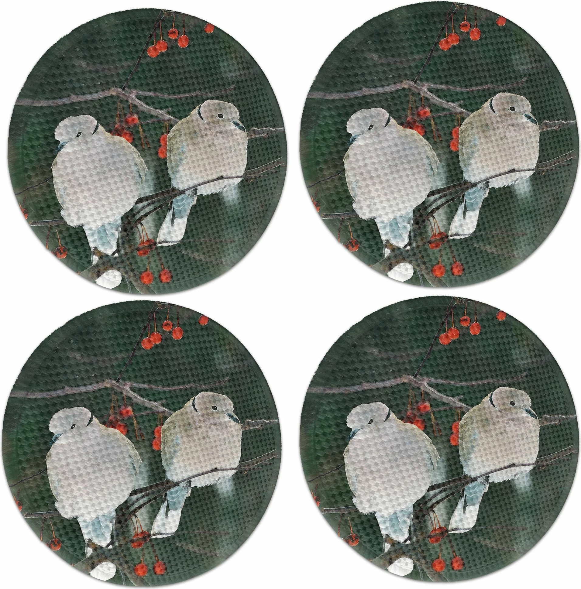 Nënshtrat tavoline Hermia Concept, shumëngjyrësh, 37cm, set prej 4 copash