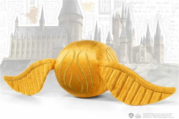 Lodër pelushi NOBLE COLLECTION Harry Potter Golden Snitch 10 cm, krahë 38 cm, e artë