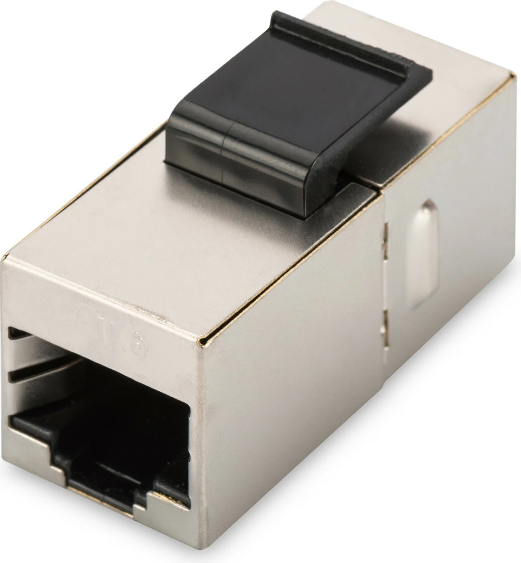 Bashkues modular RJ-45 Digitus CAT6, i mbrojtur, 2 porta, kontakte me veshje ari, argjendtë