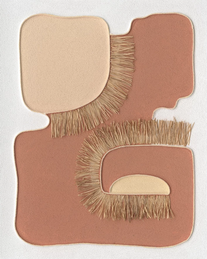 Pikturë dekorative stil boho, kanavacë, dru, terrakota, 80x100x4cm