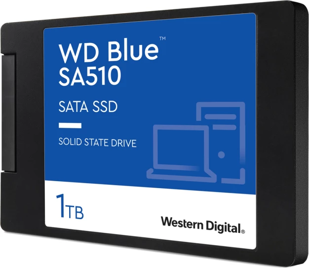 SSD disk intern SanDisk WD Blue SA510 WDS100T3B0A 1TB 2.5\" SATA 6Gb/s 560/520MB/s, zi/kaltër
