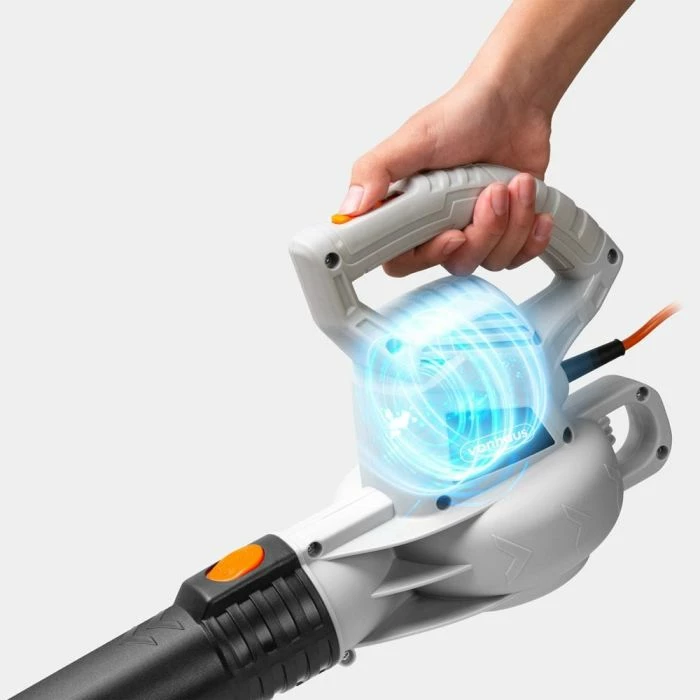 Fryrës për gjethe elektrik VONHAUS 3500362 3000W, kabllo 8 m, 2 shpejtësi, bardhë/zi