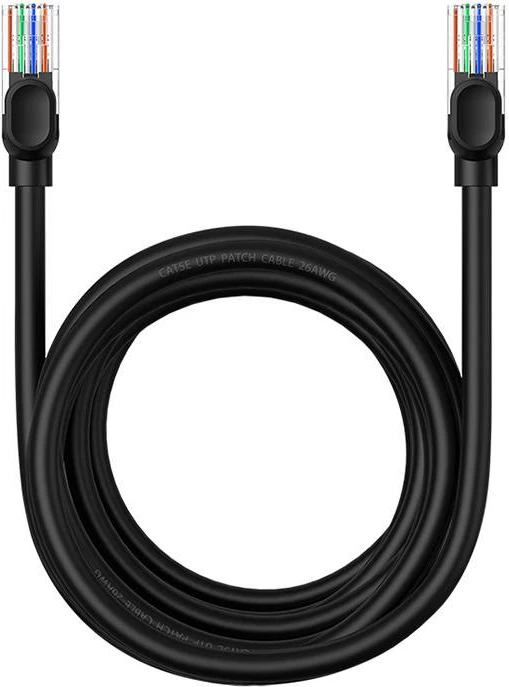 Kabllo rrjeti Baseus CAT5, 5m, e zezë