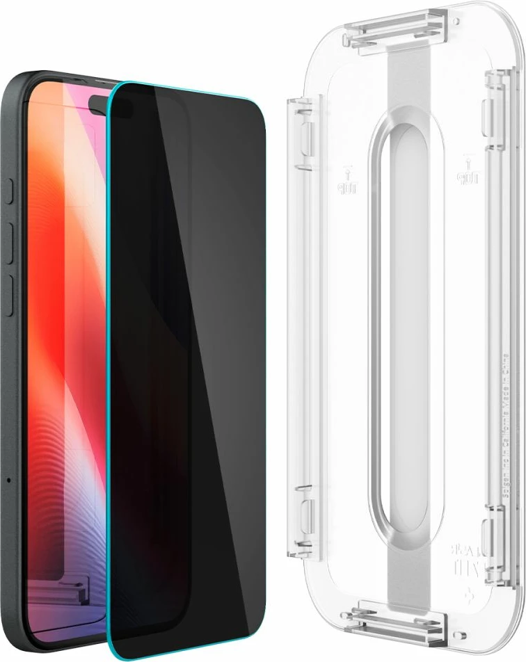 Mbrojtës ekrani Spigen Glas.tR EzFit Privacy për iPhone 15/16, 2 copë