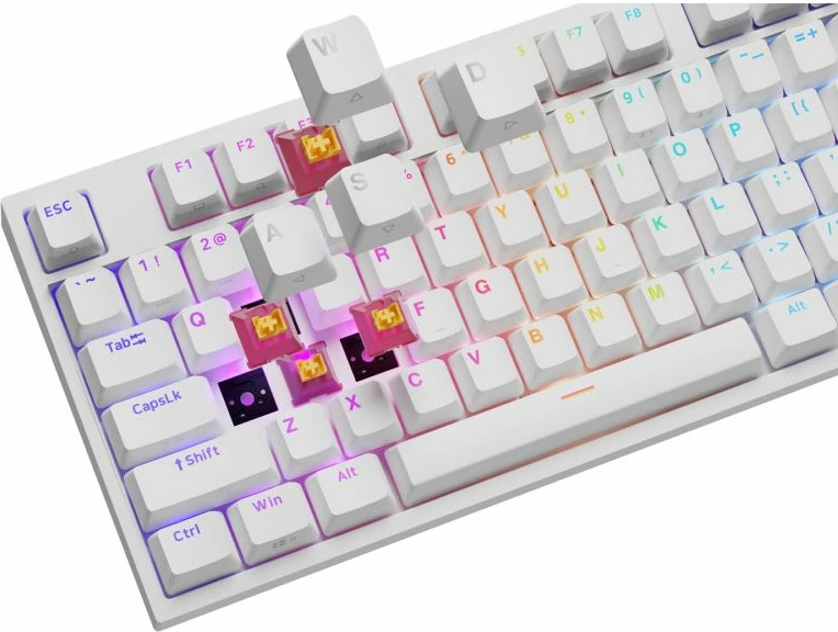 Tastierë mekanike Genesis NKG-2300, e bardhë