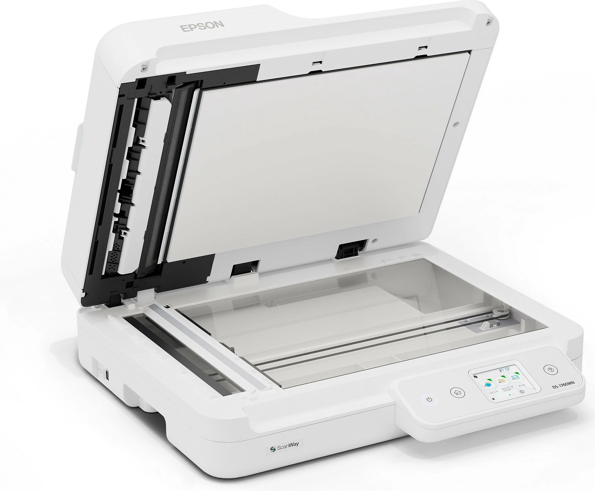 Skaner dokumentesh Epson WorkForce DS-1760WN, A4, ADF, Wi‑Fi, Duplex, bardhë/zi