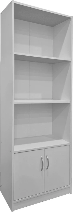 Raft librash Tekaro, ngjyrë e bardhë, 60x29x166cm