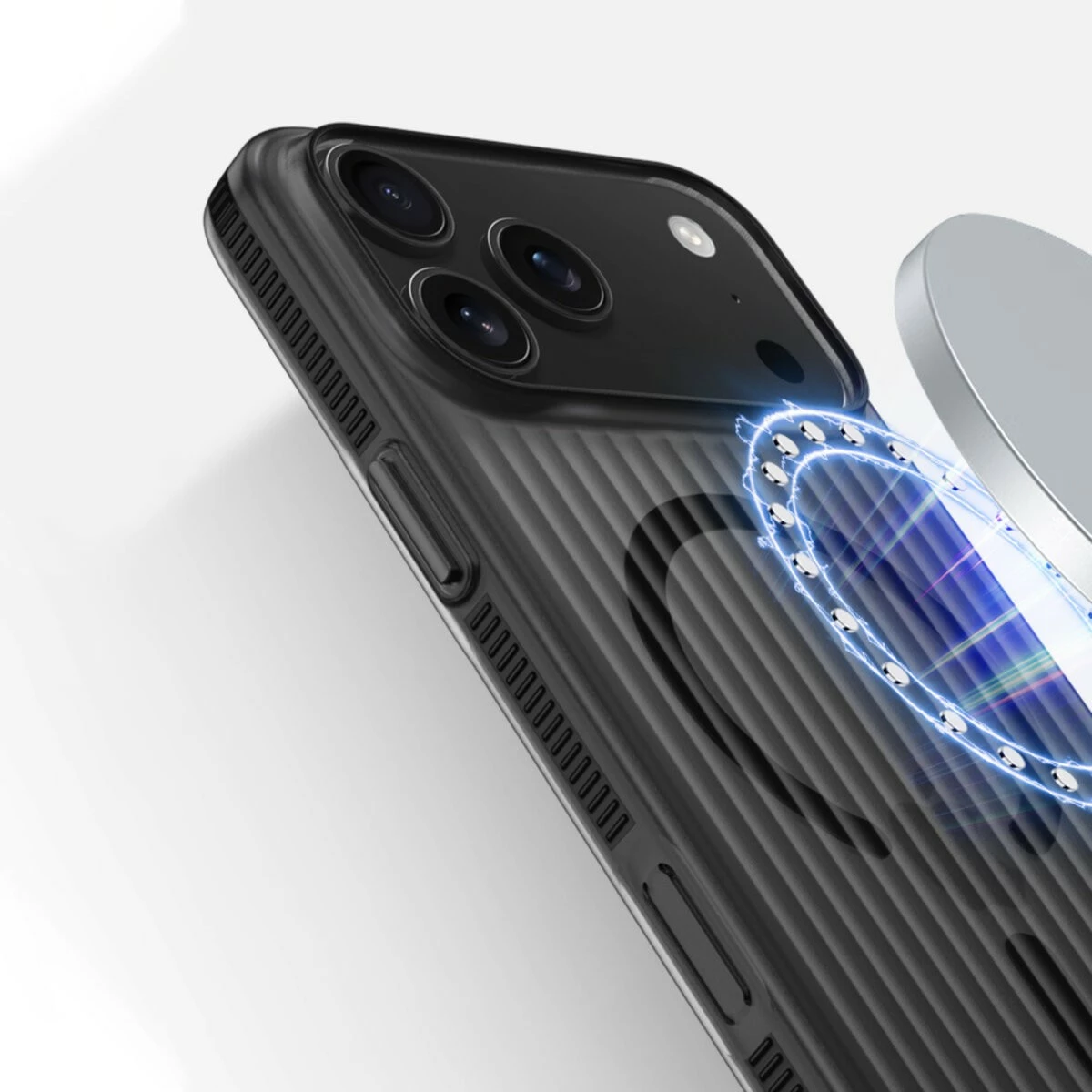 Mbështjellës 4smarts për iPhone 17 Pro, MagSafe, 6.3 inç, i zi