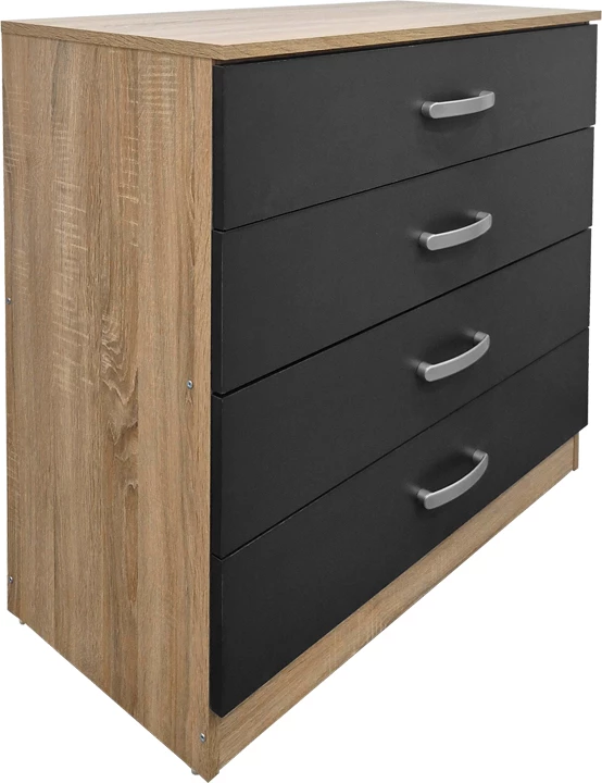 Komodë Athos, ngjyrë sonoma-antracit, 80x40x79cm