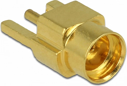 Konektor MMCX DeLOCK 65847, 50 Ω, 0-6000 MHz, ngjyrë bronzi