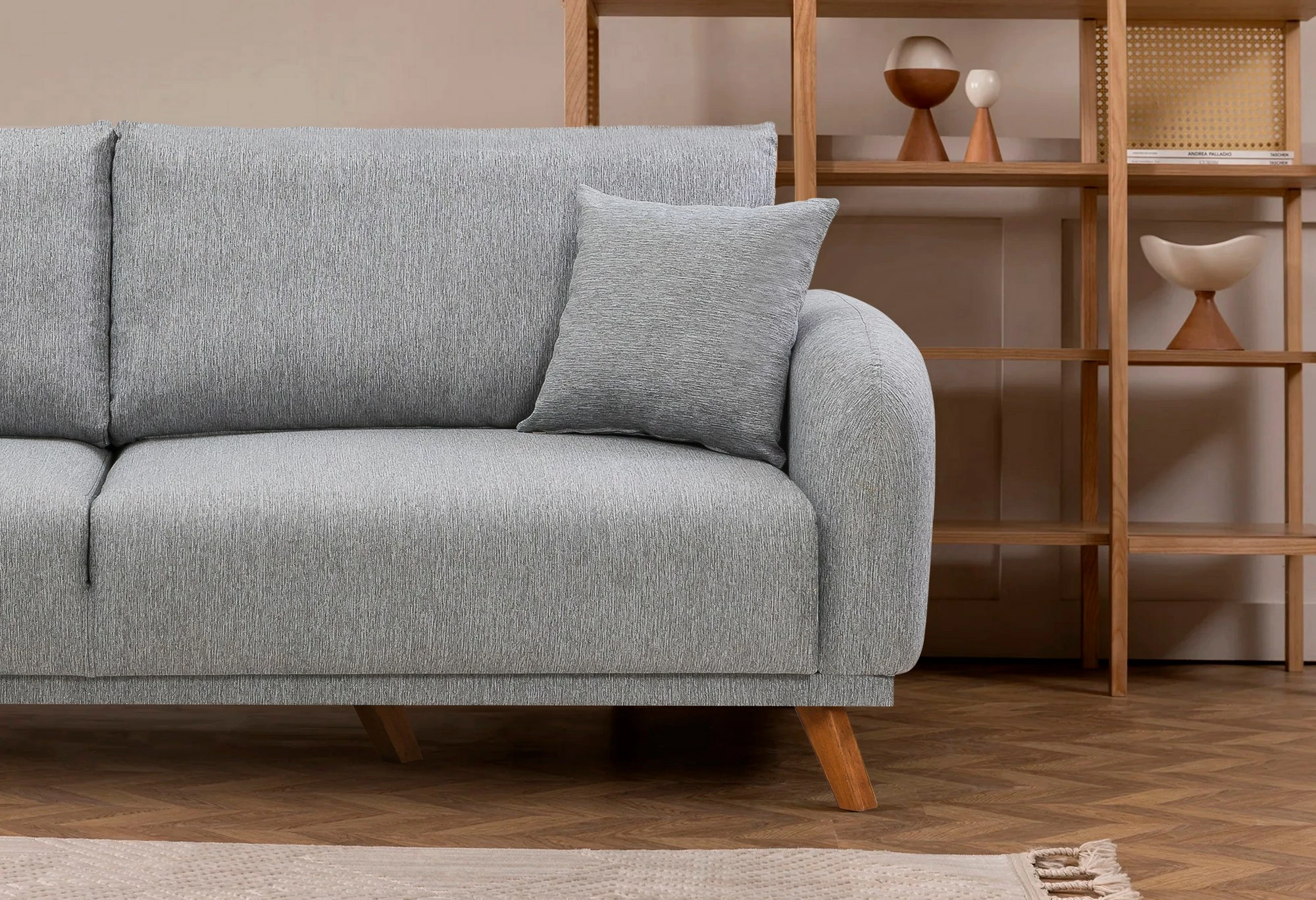 Set divan-krevat Hera, ngjyrë gri, Atelier del Sofa