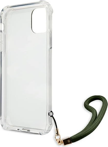 Mbështjellës Guess GUHCN61KSARKA për iPhone 11/XR, Camo, Jeshil