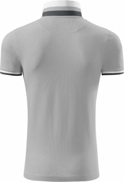 Polo maicë Malfini për meshkuj, gri argjendi