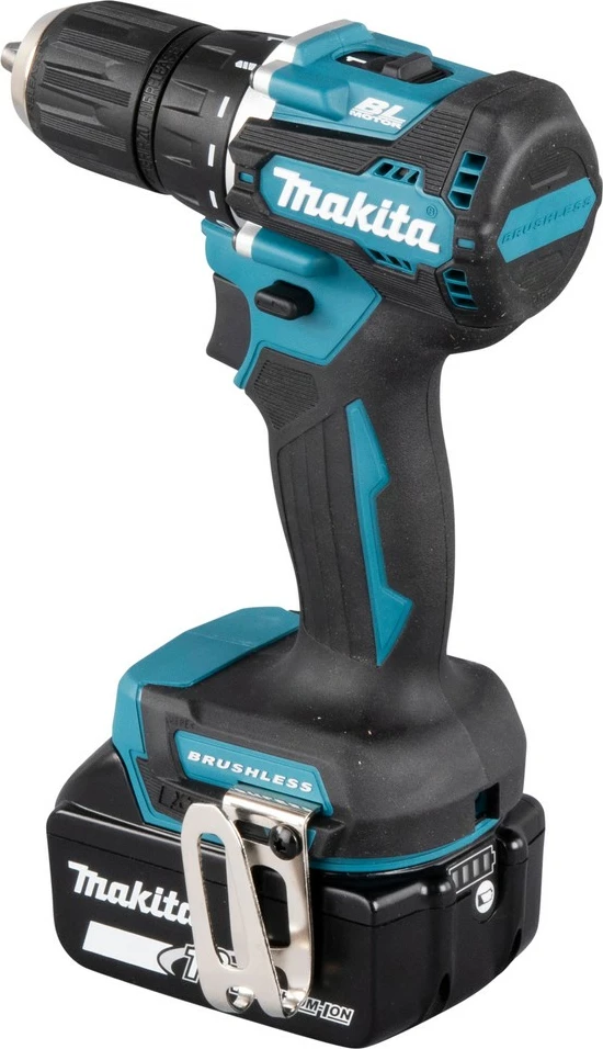 Kaçavidë elektrike Makita DDF487RFE3, 18V, 3 bateri, ngjyrë kaltër/zezë/çelik