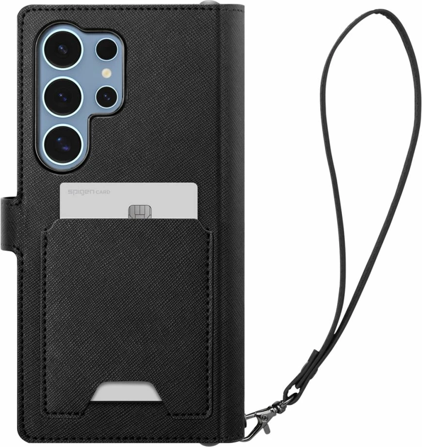 Mbështjellës Spigen Wallet S për Samsung Galaxy S25 Ultra, e zezë