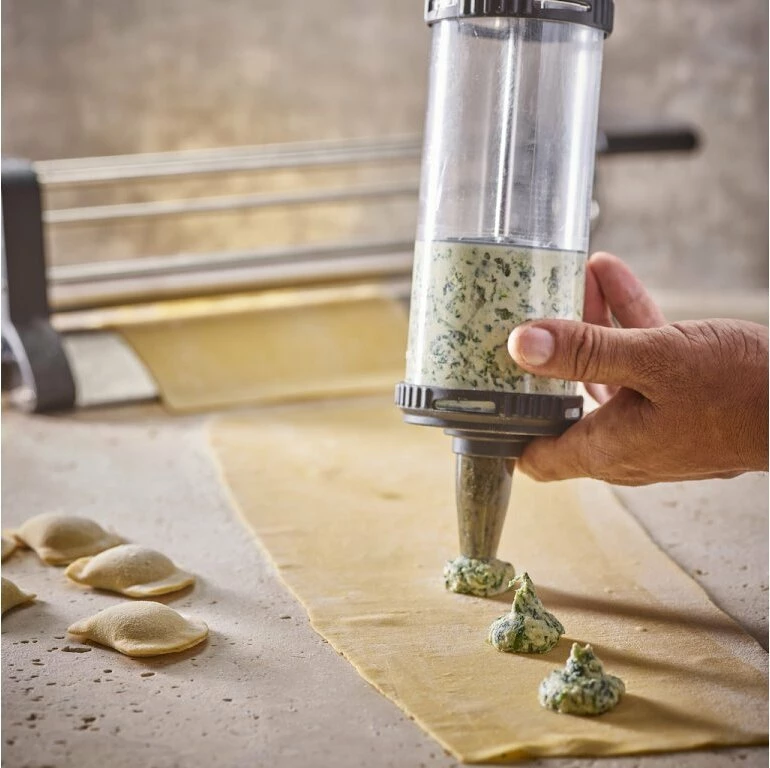 Makinë për hapje brumi De Buyer Multi-Dough Sheeter 3001, 34 cm, 0.8–15 mm, e zezë/argjendtë