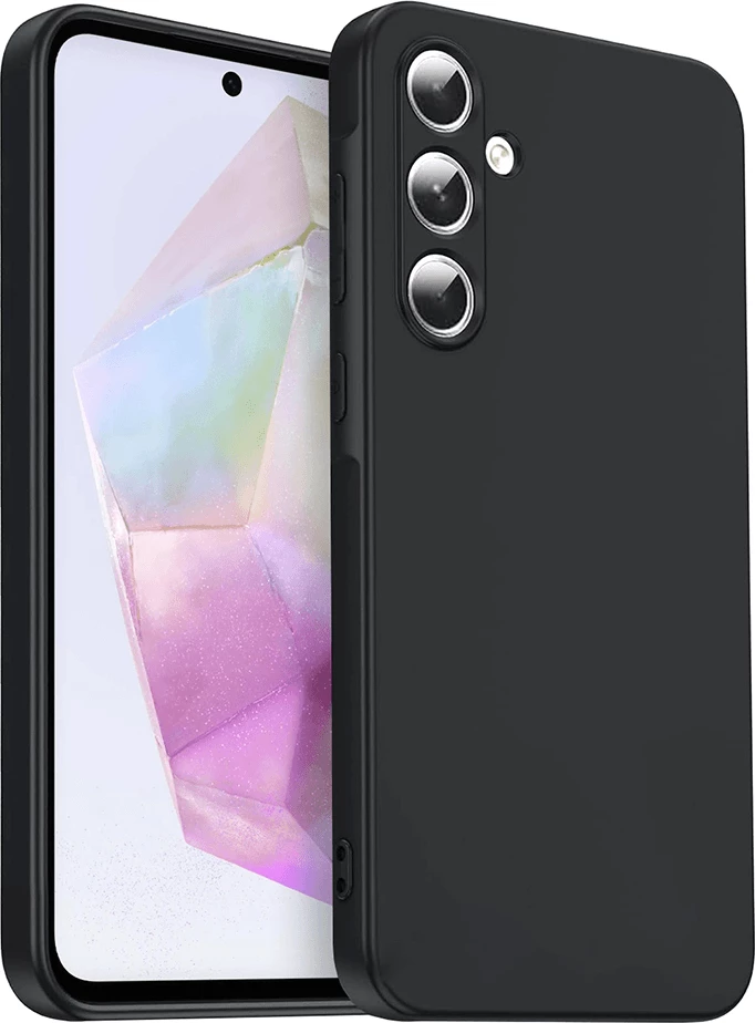 Mbështjellës silikoni ONASI për Samsung Galaxy A16, matte, me mikrofibër brenda, e zezë