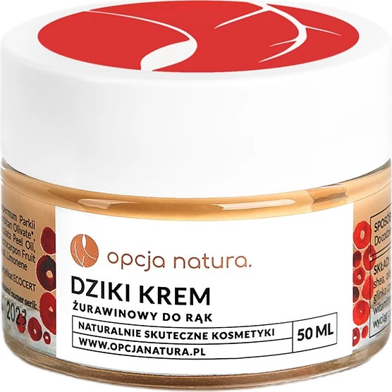 Krem për duar Opcja Natura Wild Cranberry 50ml