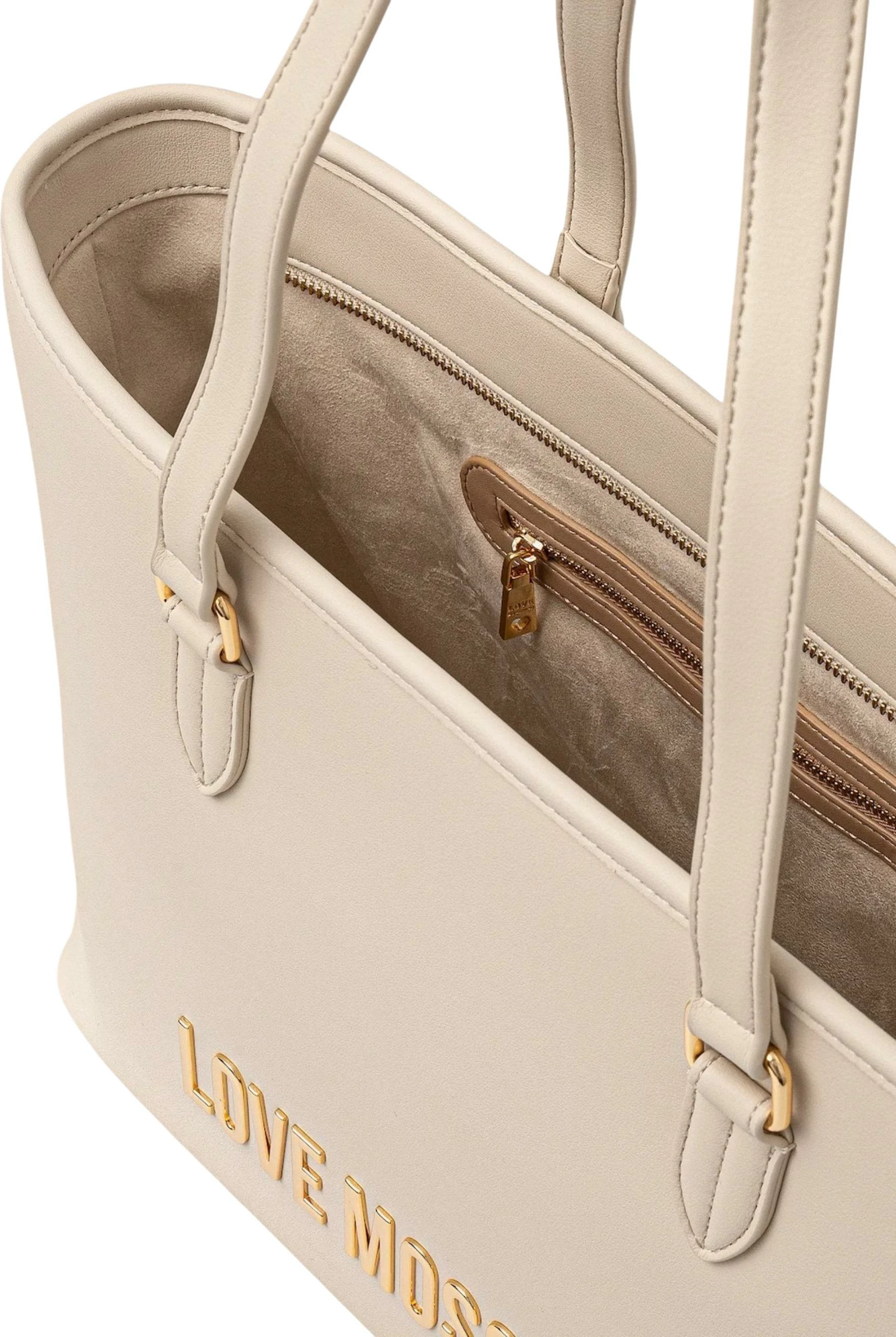 Çantë tote për femra Love Moschino JC4190PP1, krem