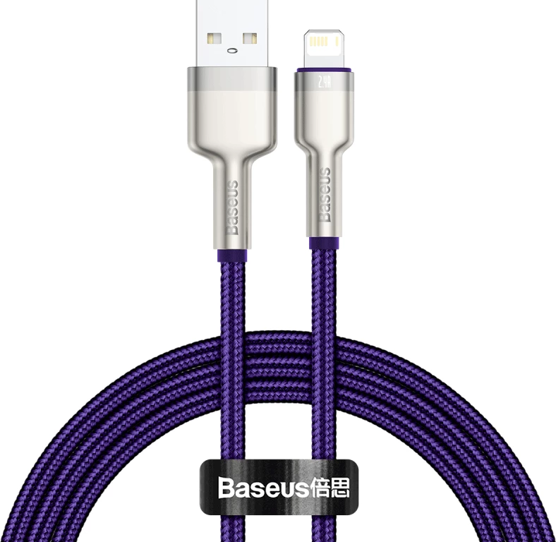 Kabllo USB në Lightning Baseus CALJK-A05, 1m, vjollcë