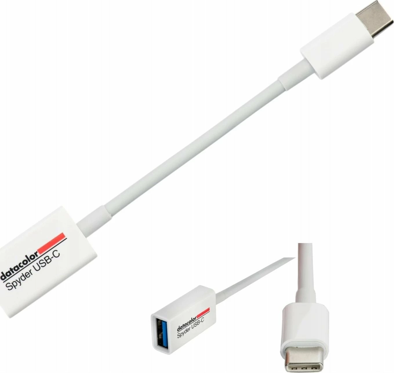 Adapter USB Datacolor SUSBC100, USB-A në USB-C, i bardhë