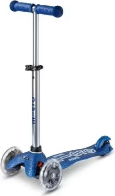 Skuter Micro Mini Micro Deluxe Galaxy Glitter LED, Blu