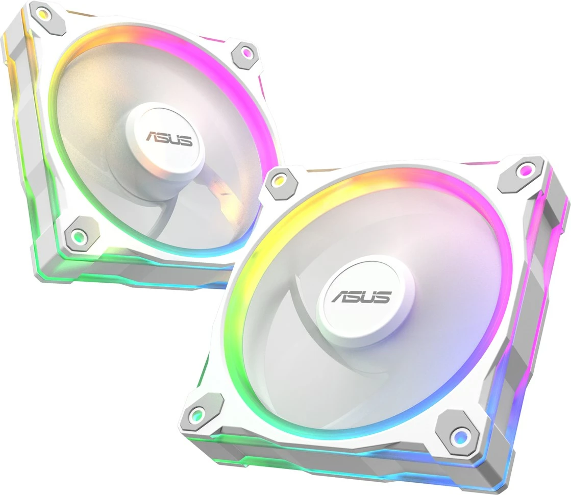 Ventilator kase ASUS Prime MR120 ARGB, 12 cm, i bardhë
