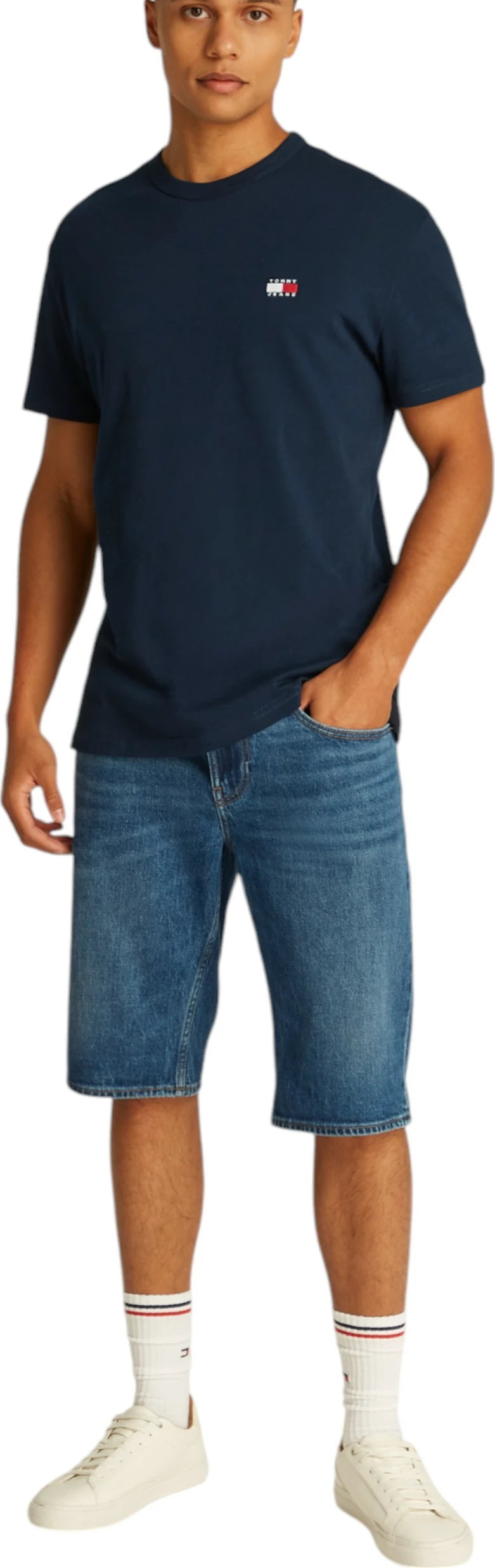 Maicë për meshkuj Tommy Hilfiger Jeans TJM REG BADGE TEE DM0DM20322, blu e errët [Madhësia: S]