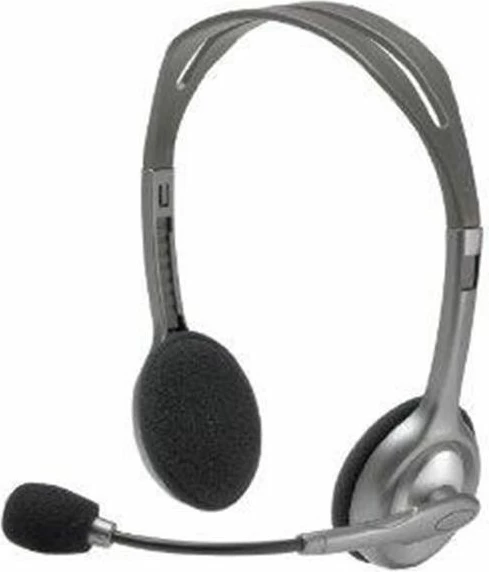 Kufje Logitech H110 stereo me mikrofon, 2x 3.5 mm, kabllo 1.8 m, gri