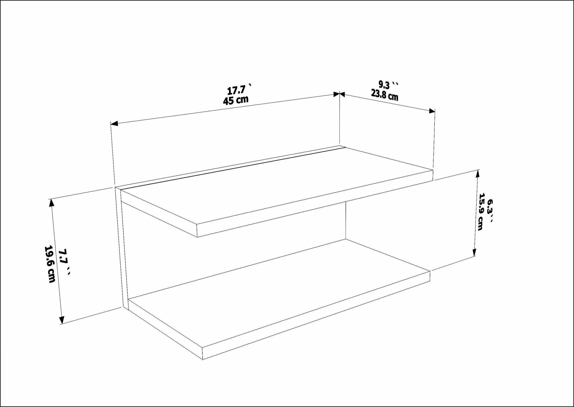 Komodinë natës Skye Decor, Ramira - Hazeran