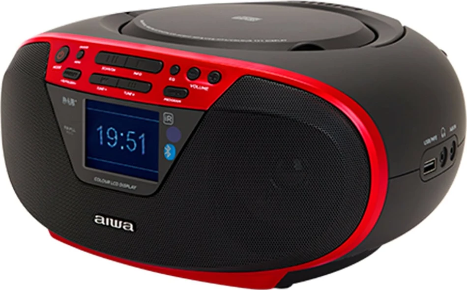 Radio Boombox Portative me DAB+, CD, Bluetooth dhe USB AIWA BBTU-500DAB/RD