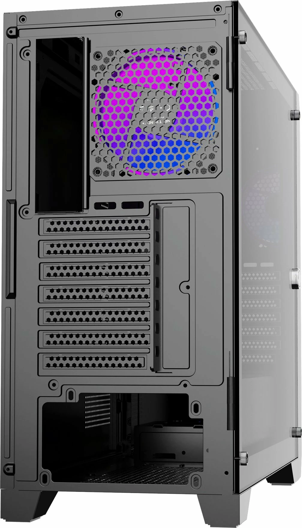Kasë PREYON Nest Windy+ PRENWP04B, Midi Tower ATX, 4x120mm ARGB PWM, USB-C, e zezë